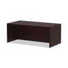 Alera Straight Front Desk, 35-1/2" D, 71" W, 29-1/2" H, Mahogany, Woodgrain Laminate ALEVA217236MY